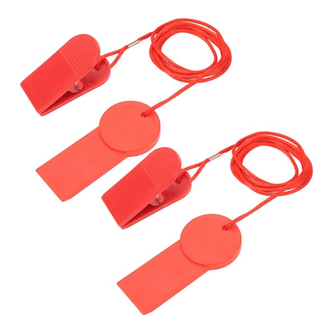 2 stuks Loopband Veiligheidssleutel Loopmachine Veiligheidsschakelaar Veiligheidsvergrendeling Noodstop Vervanging red