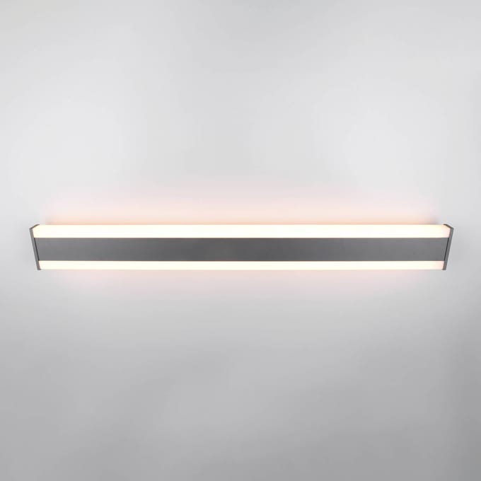 Trio Lighting LED buiten wandlamp DAWSON, 100 cm antraciet IP54 CCT up/down