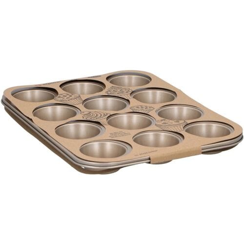 Alpina muffinvorm - metaal, 35 x 26,5 x 3 cm, beige