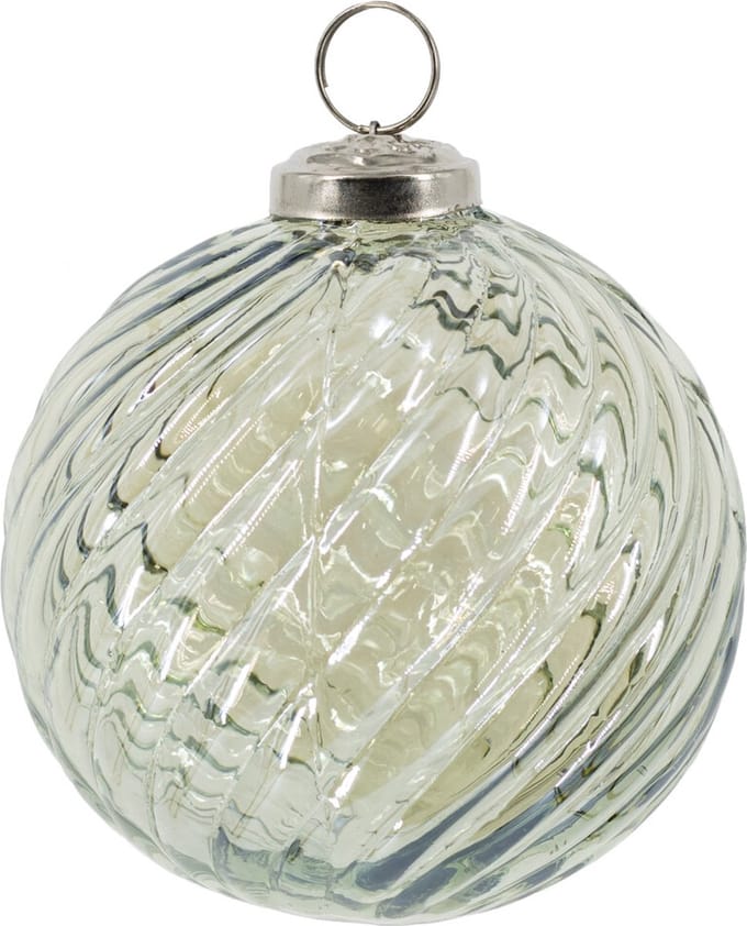 HomeBound by KY | Glazen kerstbal groen | kerstbal | kerst | 10x10x10cm