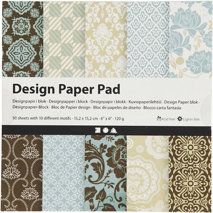 CC Design Papier Blok 15,2x15,2 cm 50 vel