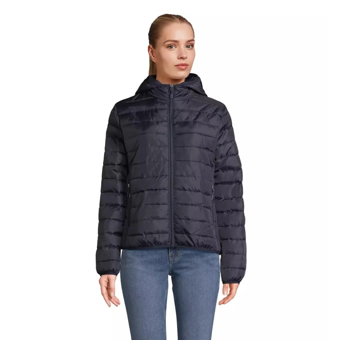 SOL'S Women´s Stream Lightweight Hooded Padded Jacket L04445 - French Navy - S