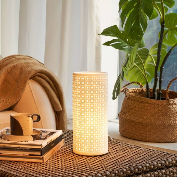 Paulmann Pauleen LED Tafellamp Pure Sunkiss - E14 - Max. 20W - Woonkamer, Slaapkamer & Eetkamer - Mat Wit