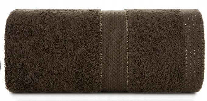 Zachte donkerbruine BARI handdoek 30x50 cm, 100% katoen