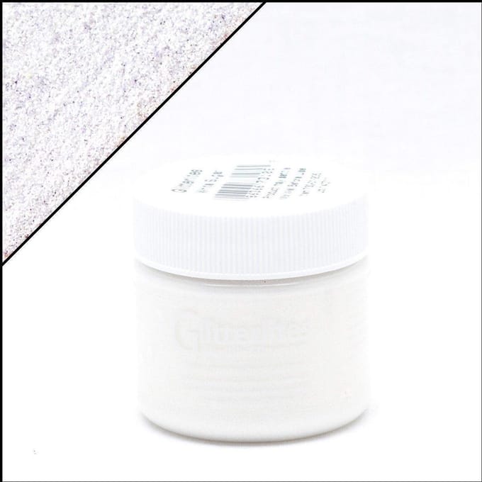 Angelus Glitterlites - Wit - 29,5 ml Glitter verf voor leer (White Sugar)