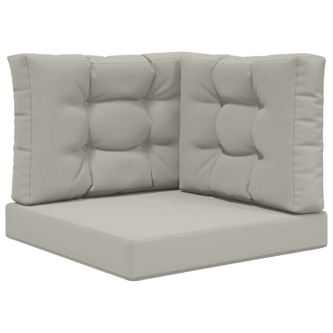 vidaXL - Buitenbankkussen - Polyester - Grijs - 60 - x - 60 - cm