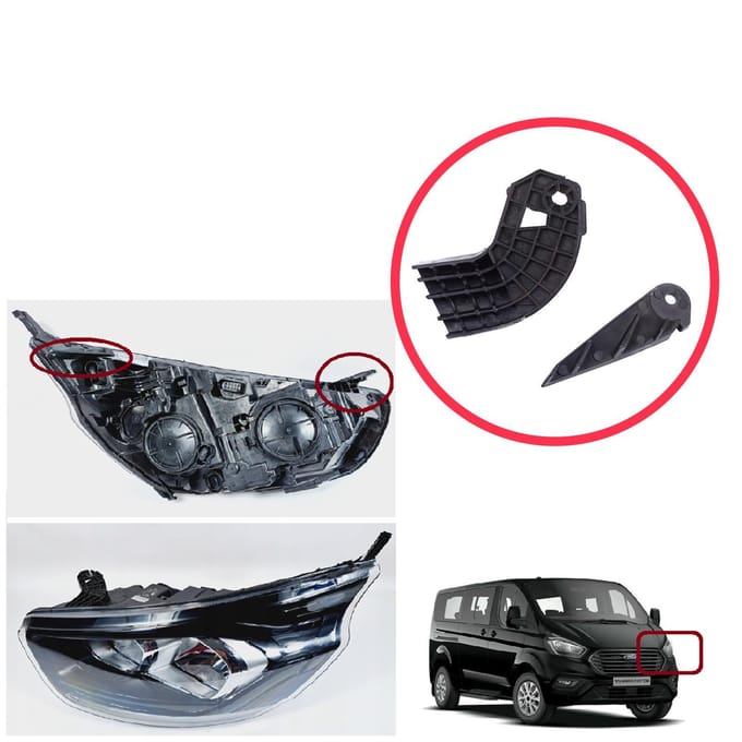 BHL579-1 Koplamphouder Montage Reparatiebeugel Tab Set Linkerkant voor Ford Transit Tourneo Custom MK1 V362 2018-2024