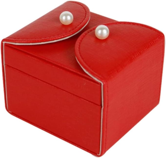 Sieradendoos Organizer - Juwelendoosje Koffer - Sieraden Opbergen - Twee Lagen - Compact Formaat - Rood