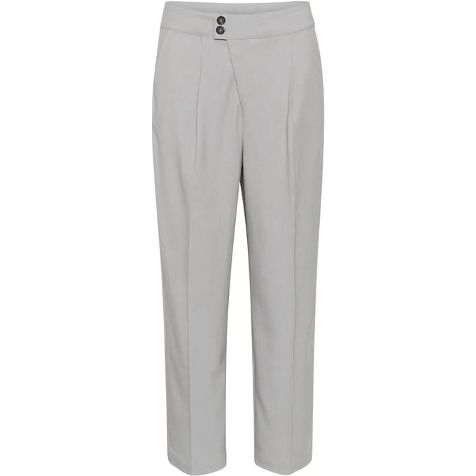 Pants Suiting Regular fit Grey Melange