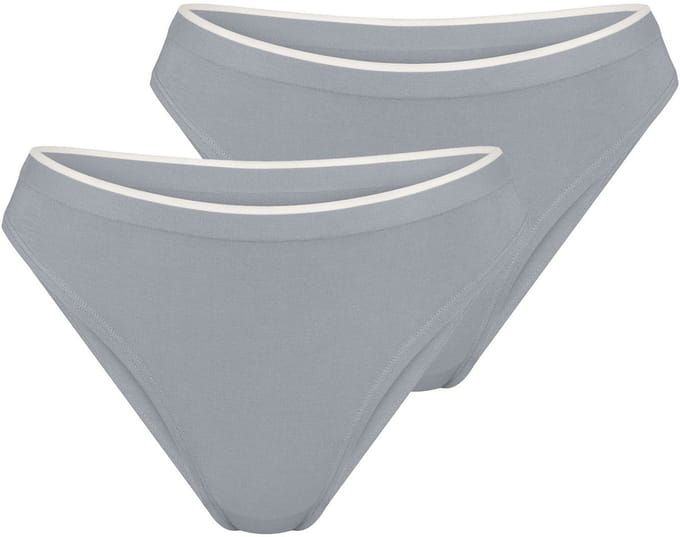 Sloggi Women GO Sense High leg (2-pack) - dames slip - grijs