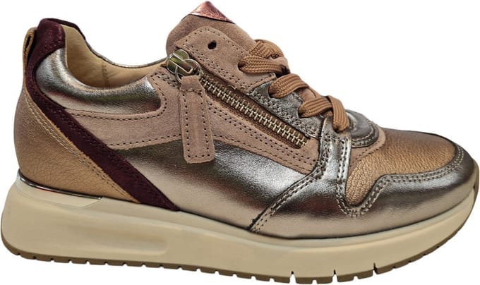 Gabor -Dames - zilver - sneakers - maat 40