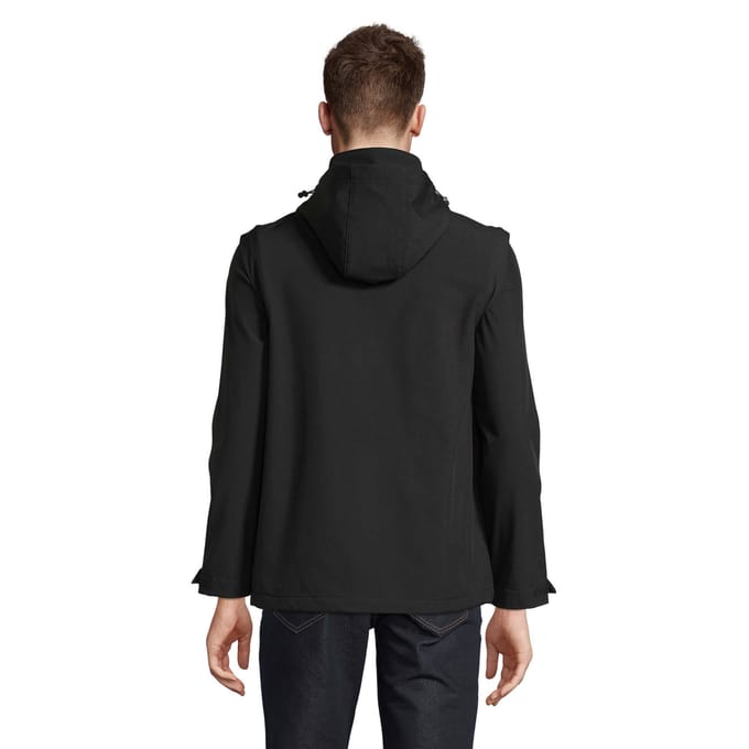 SOLS Unisex volwassen Falcon 3 in 1 Soft Shell Jas (Zwart)