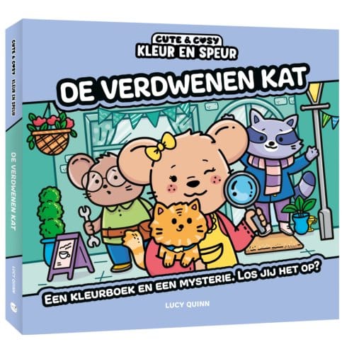 Kleur En Speur: De Verdwenen Kat - Cute & Cosy - Lucy Quinn