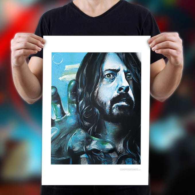 Grunge rock poster 50x70 cm