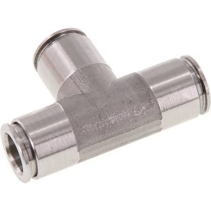 10mm T-koppeling RVS Insteekfitting FKM