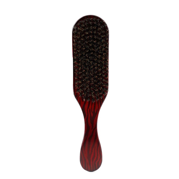 Brosse Vague 100% Poils de Sanglier Marron rouge