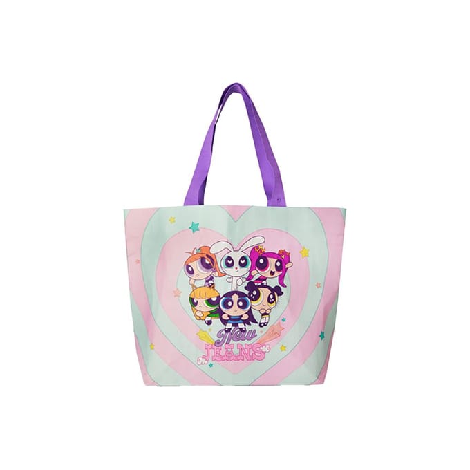 NewJeans - THE POWERPUFF GIRLS x NJ Herbruikbare Tas L white