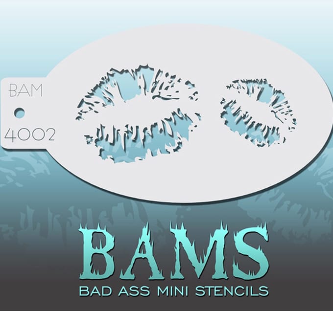 Schmink Sjabloon BadAss 4002 Kiss
