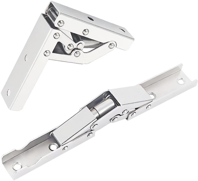 Dailygoody - 2Pcs Vouwscharnieren 90° voor Kasten - Verborgen
