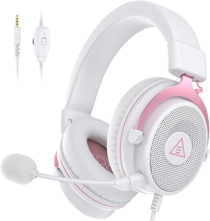 CLVP® Game Headset - Koptelefoon Gaming - Met Microfoon - Wit
