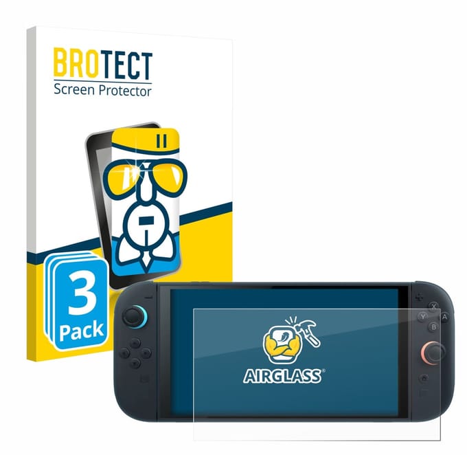 Screenprotector 3 Stuks voor Nintendo Switch 2 Beschermglas transparant
