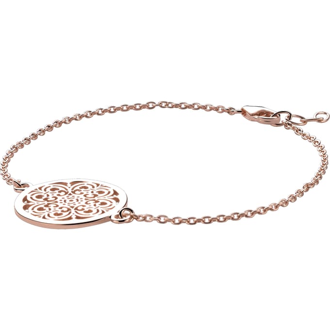 Orphelia Bracelet 18.5 CM Circle Rose plated Zilver 925 ZA-6034/1