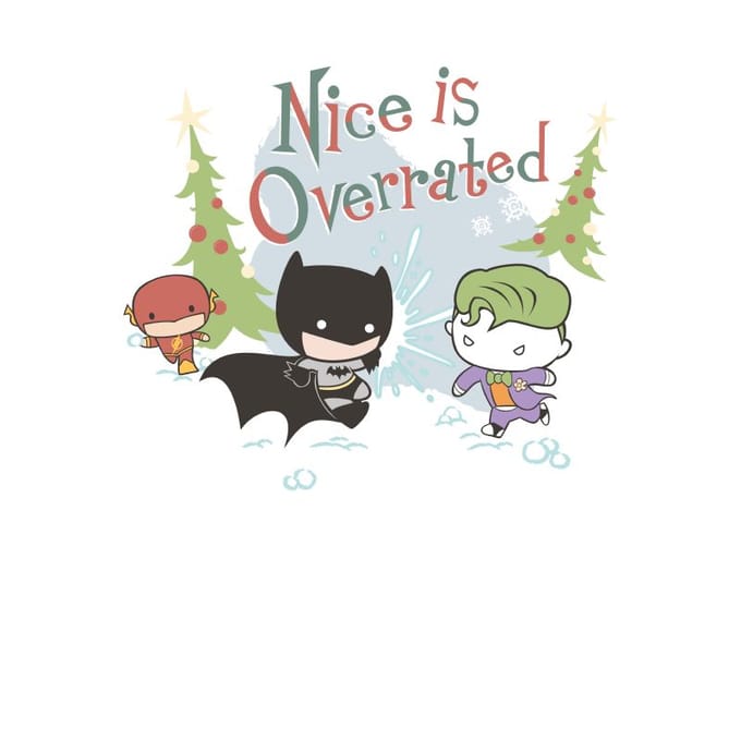 DC Nice Is Overrated Men's Christmas T-Shirt - White - S
