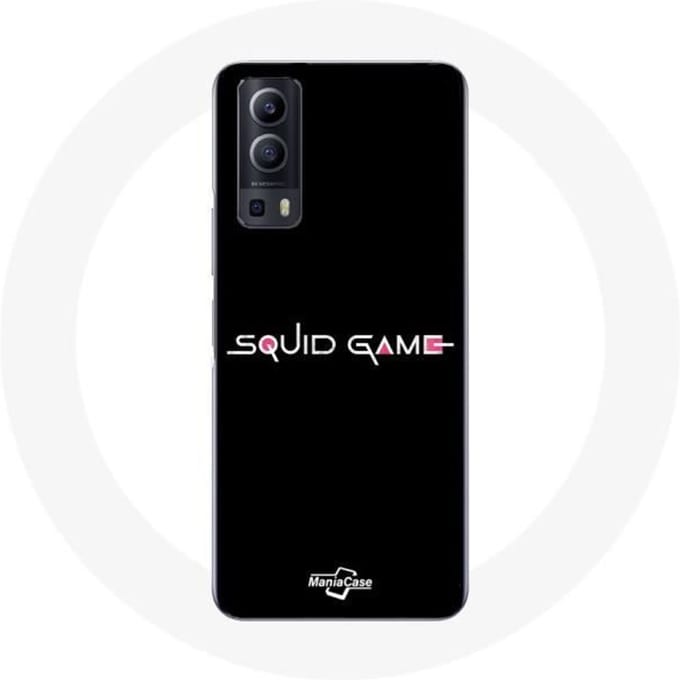 Coque - Vivo - Y72 - Souple - Noir - Squid Game logo noir