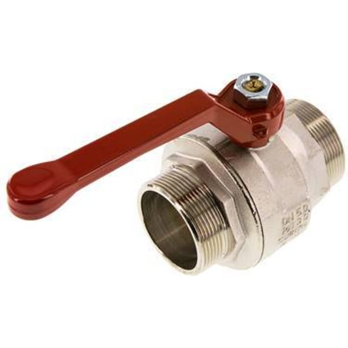 G 2 inch Buitendraad 2-Weg Messing Kogelkraan - BL2BN-M-MM-200