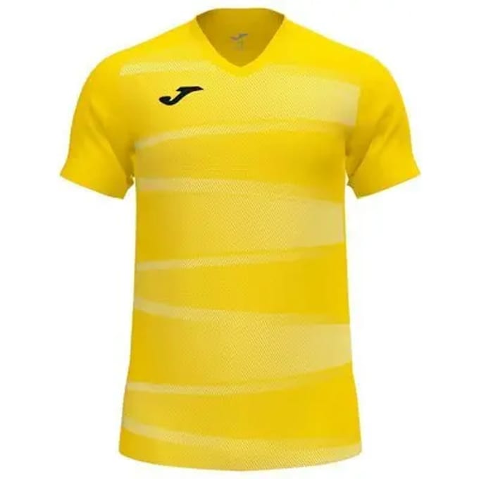 Joma Grafity II Shirt Korte Mouw Heren - Geel / Wit | Maat: S