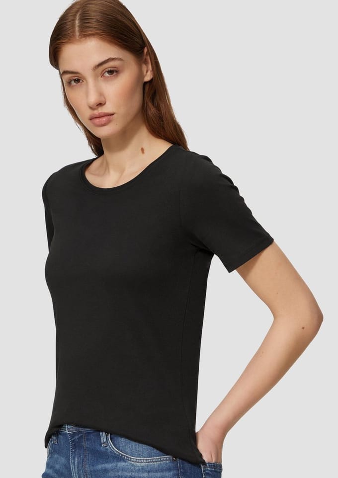 Regular fit t-shirt van puur katoen