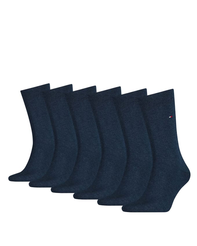 Tommy Hilfiger Sokken Heren 6P - Blauw - Maat 43-46