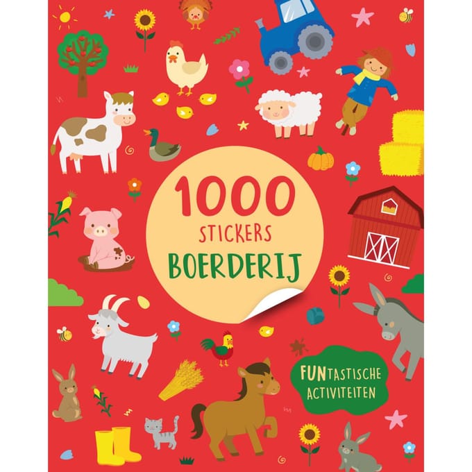 Stickerboek: Boerderij - 1000 stickers. 3+.