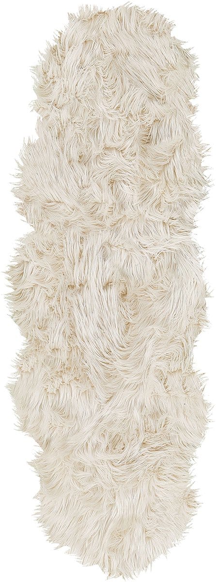MAMUNGARI - Schapenvel - Beige - 60 x 180 cm - Acryl