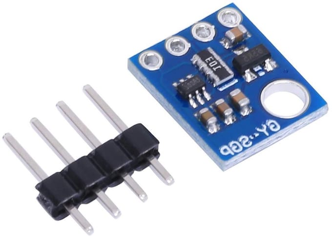 Luchtkwaliteit Sensor Module - CO2 HCHO Sensor - Milieu Monitoring - Meerdere Detectiecomponenten - 2V-5V - Blauw