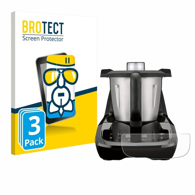 Screenprotector 3 Stuks voor SilverCrest Monsieur Cuisine compact Beschermglas transparant