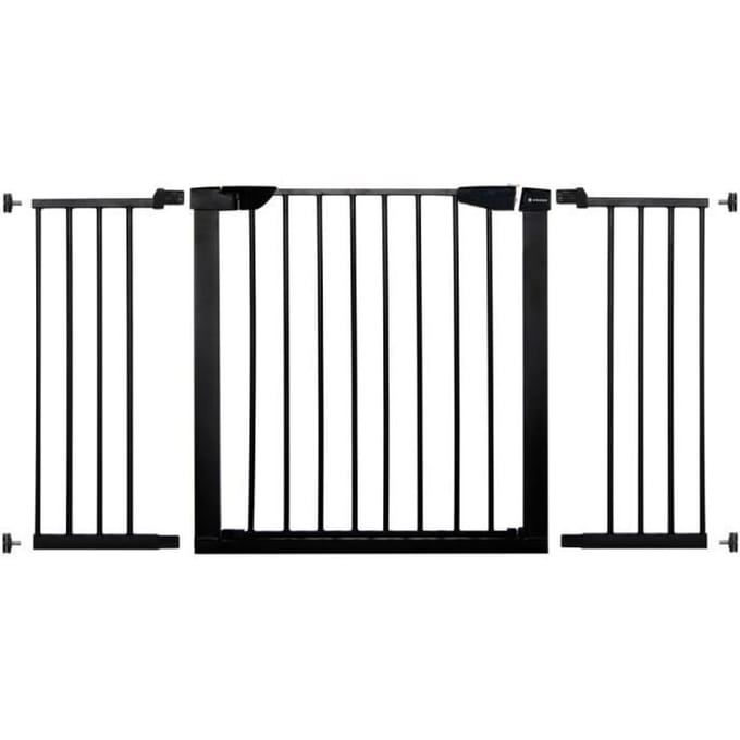 Springos Traphekje | Traphek | Veiligheidshekje | Metaal | Zwart | 75 - 138 cm