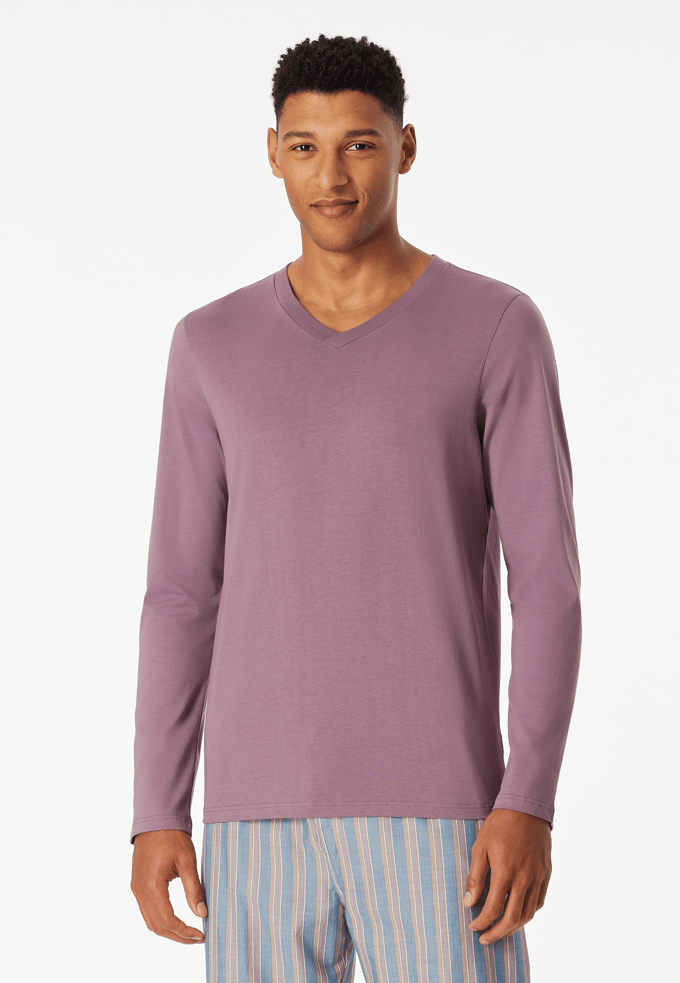 Shirt lange mouwen v-hals lila - Mix+ Relax 48