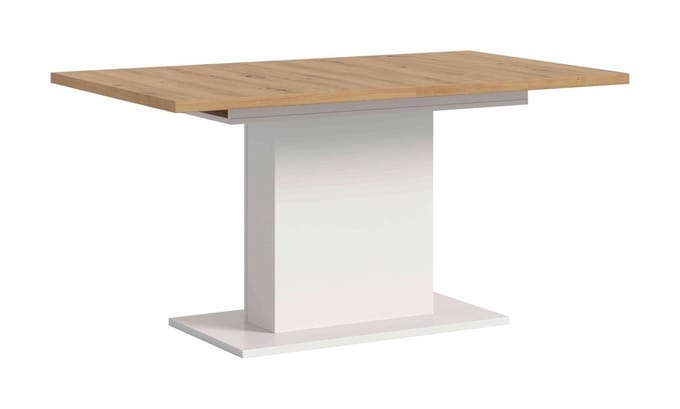 Motion eettafel kolom uitschuifbaar Artisan NB wit NB - 90x150x76cm