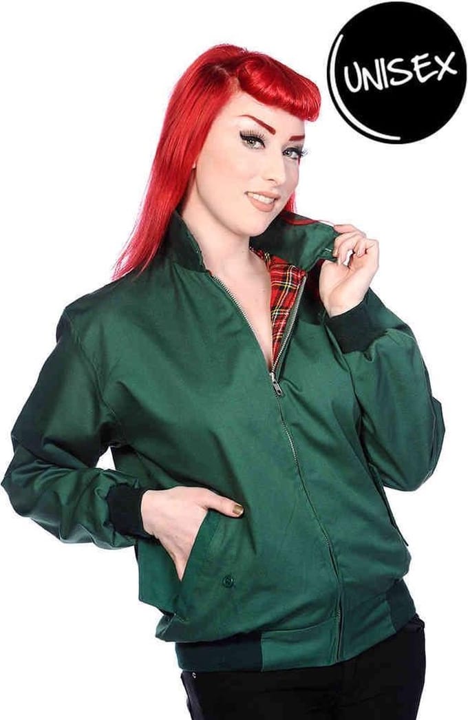 Banned - HARRINGTON Bomber jacket - M - Groen