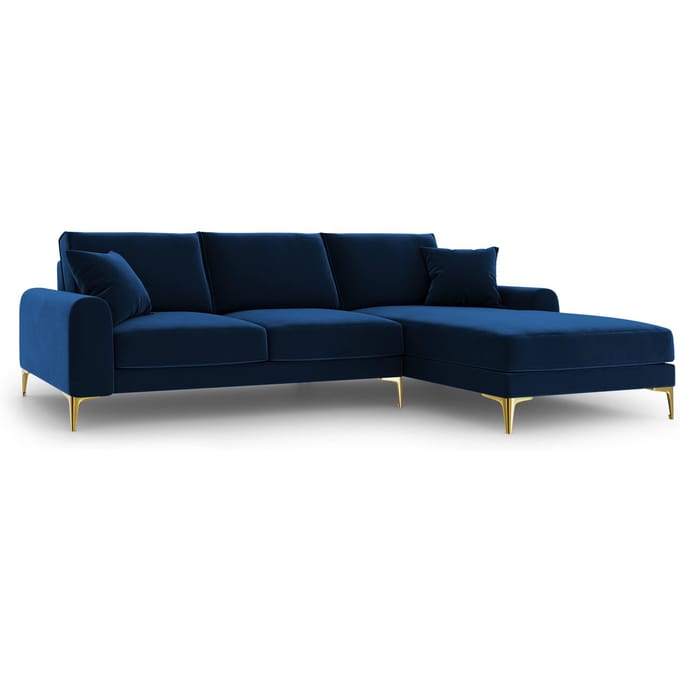 4.5-zitshoekbank Madara rechts velvet | Mazzini Sofas