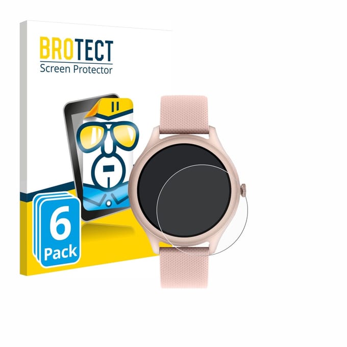 BROTECT - Screenprotector voor Reflex Active Spectra 300 R AMOLED 1.43" - Folie Beschermfolie transparant 6 Stuks