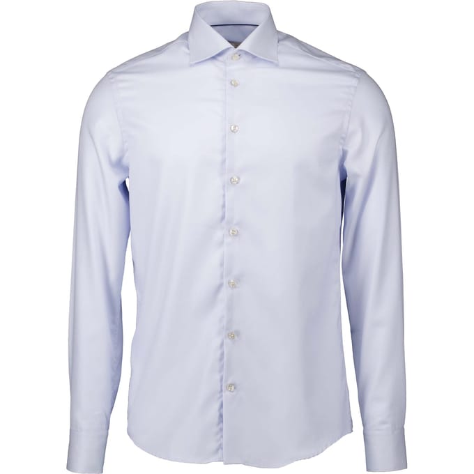 John Miller Slim Fit Lange Mouw Overhemden Blauw 5140790-130