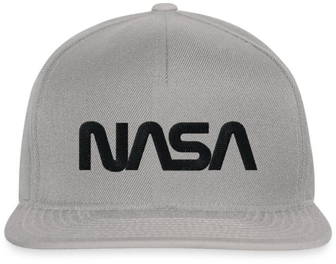 NASA Logo Zwart Borduurwerk Snapback cap