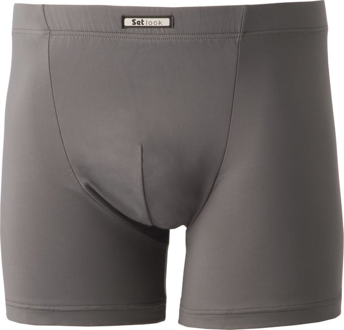 Set -Look microfiber boxershort heren 1878 - Polyamide heren onderbroek - ondergoed - Grijs / XL