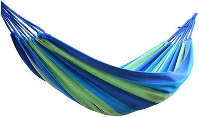 Tuin Hangmat - Camping Hangmat - Buiten Ontspannen - Scheurbestendig Canvas - 280 x 150 cm - Blauw