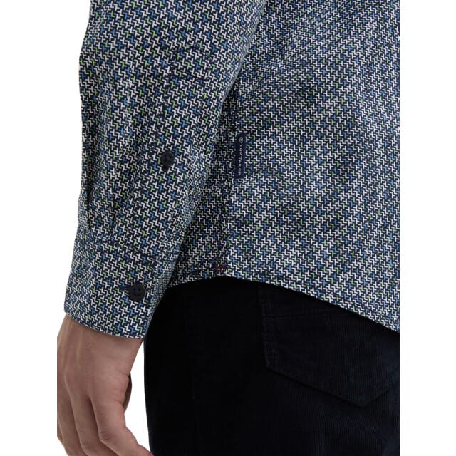 Tom Tailor - Lange mouw overhemd - Mannen - 3XL - Dark Navy - Katoen - 1045935