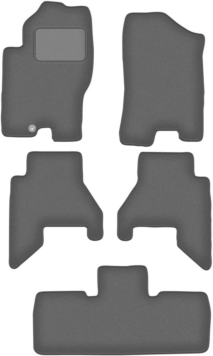Grafiet automatten voor: Nissan Pathfinder 7-zits (vóór facelift) (2005-2010)