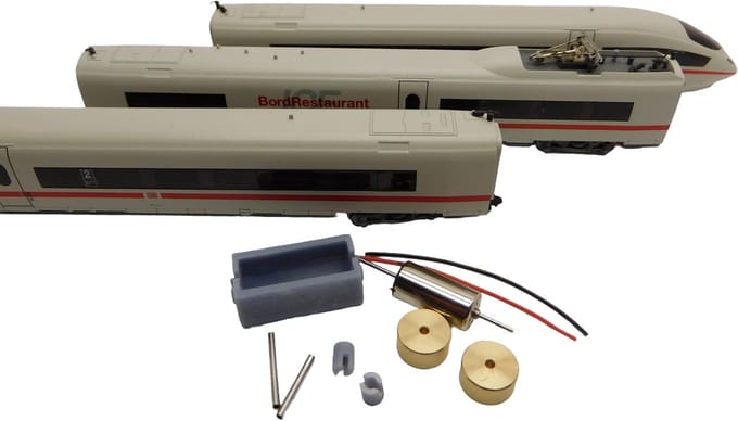 micromotor NM041C motor ombouwset voor Minitrix ICE 3, BR 406