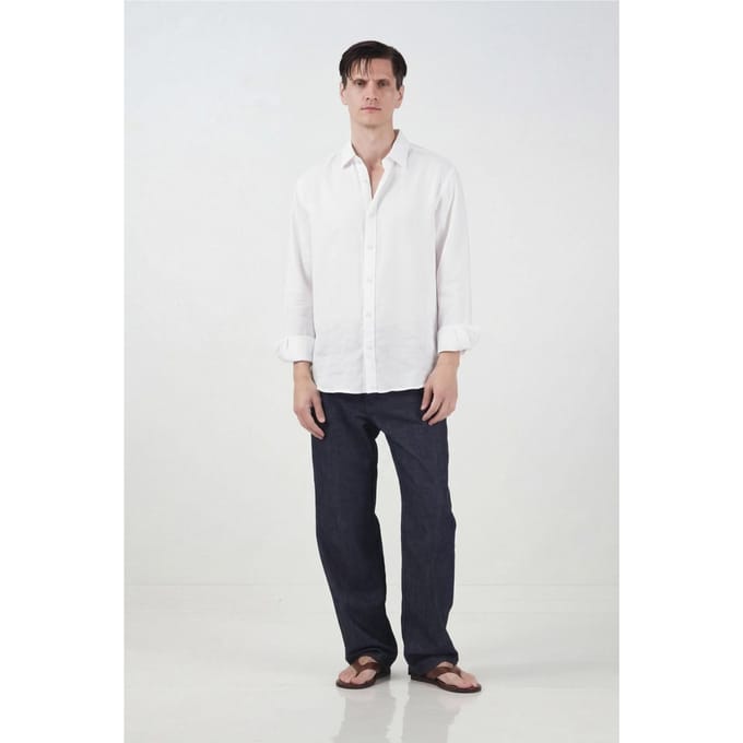 Overmatige Button-Up Shirt met Hemd Kraag